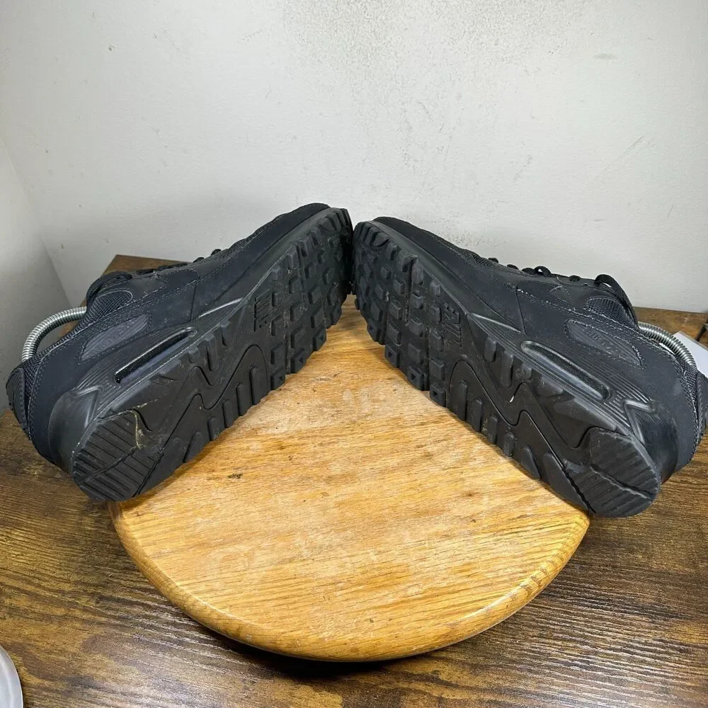 Nike Air Max 90 Triple Black Shoes Men's Size 9.5 CN8490-003